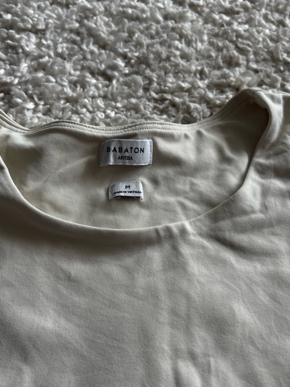 Aritzia white crop top